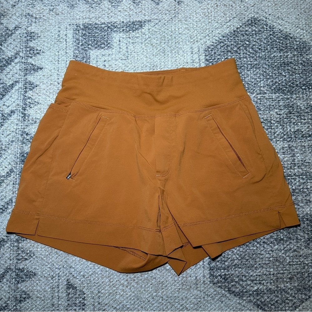 Athleta High Waist Orange Shorts